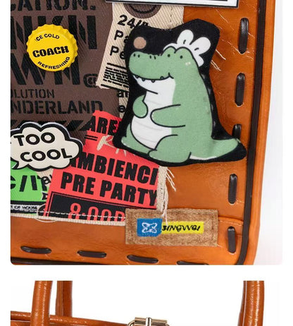 Fighting Godzilla designer original handbag \ shoulder bag \ crossbody bag