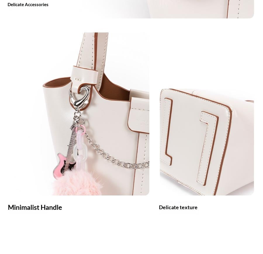 Pink & White Dream designer original handbag \ shoulderbag \ crossbody bag