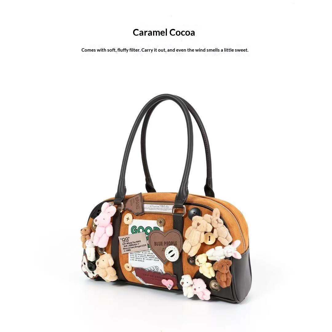 Caramel Cocoa designer original shoulder bag \ handbag \ crossbody bag
