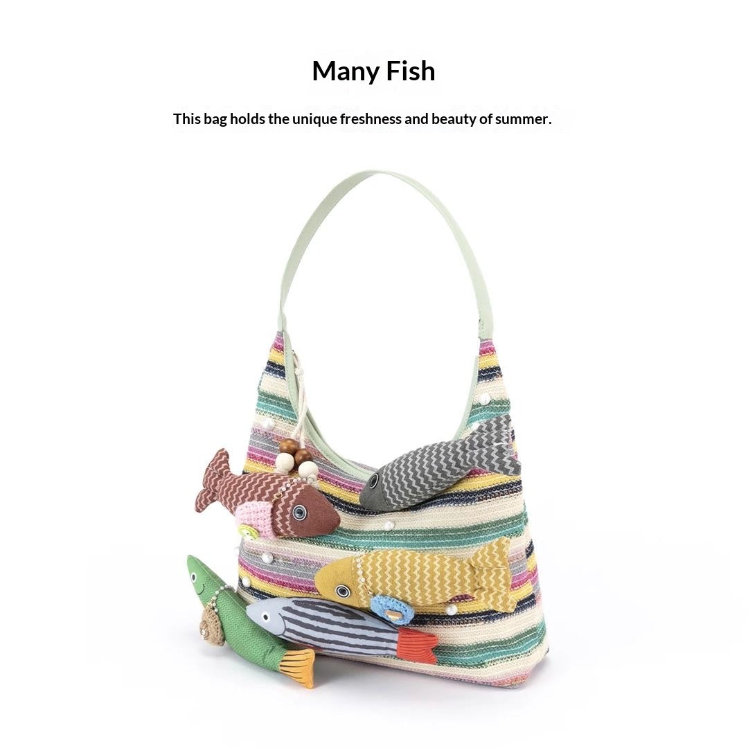 Many Fish designer original handbag
