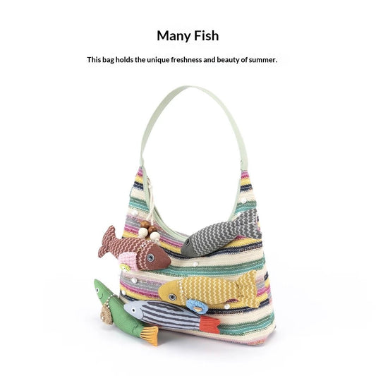 Many Fish designer original handbag