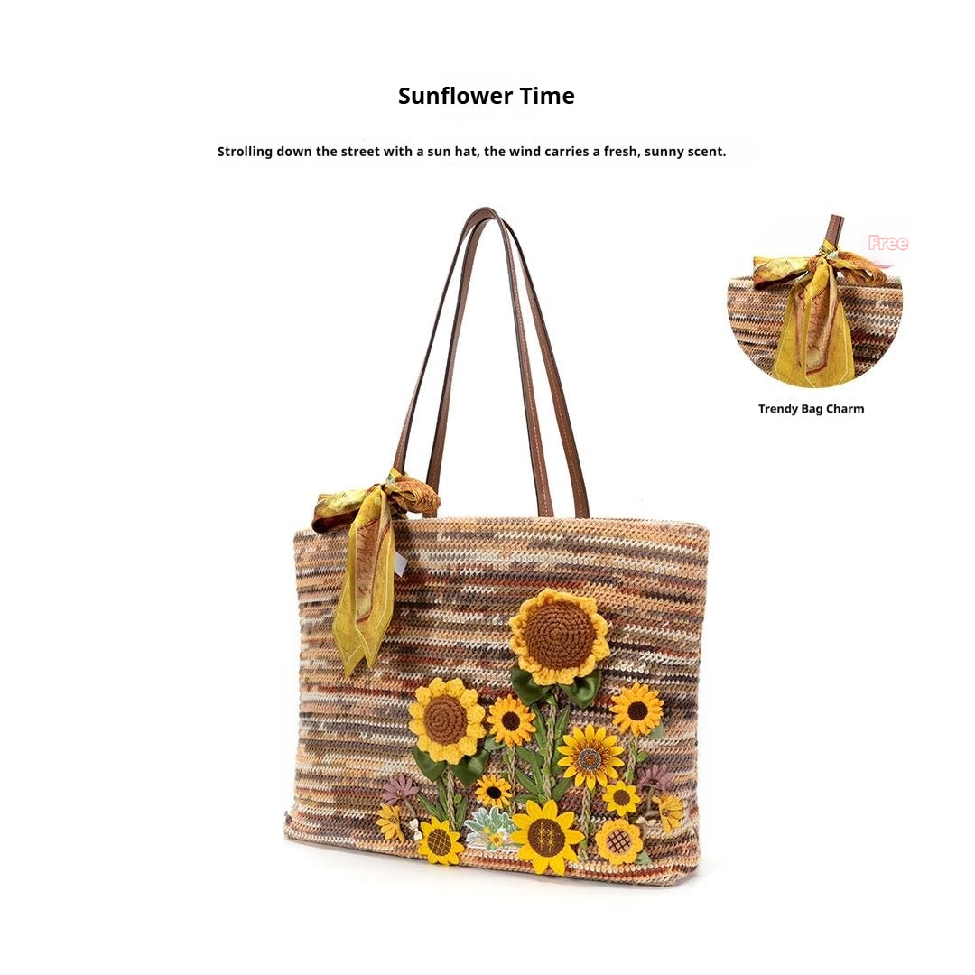 Sunflower Time designer original shoulder bag \ handbag