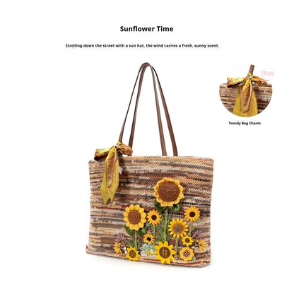 Sunflower Time designer original shoulder bag \ handbag