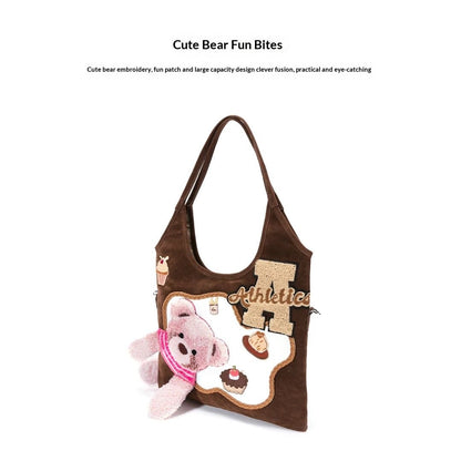 Cute Bear Fun Bites designer original shoulder bag \ handbag \ crossbody bag