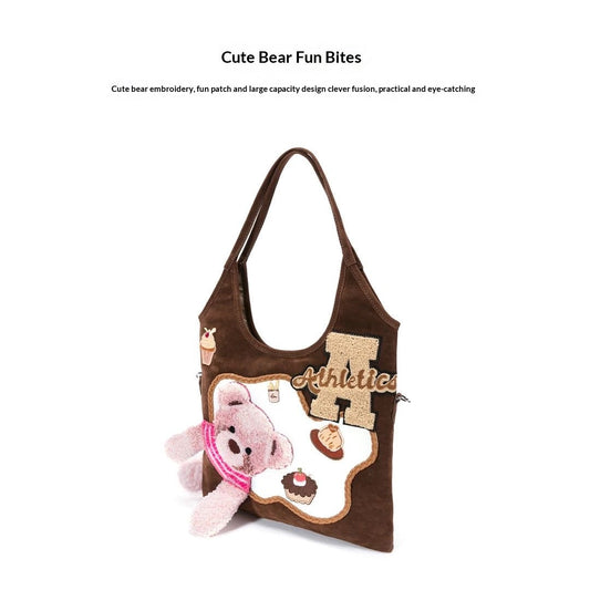 Cute Bear Fun Bites designer original shoulder bag \ handbag \ crossbody bag