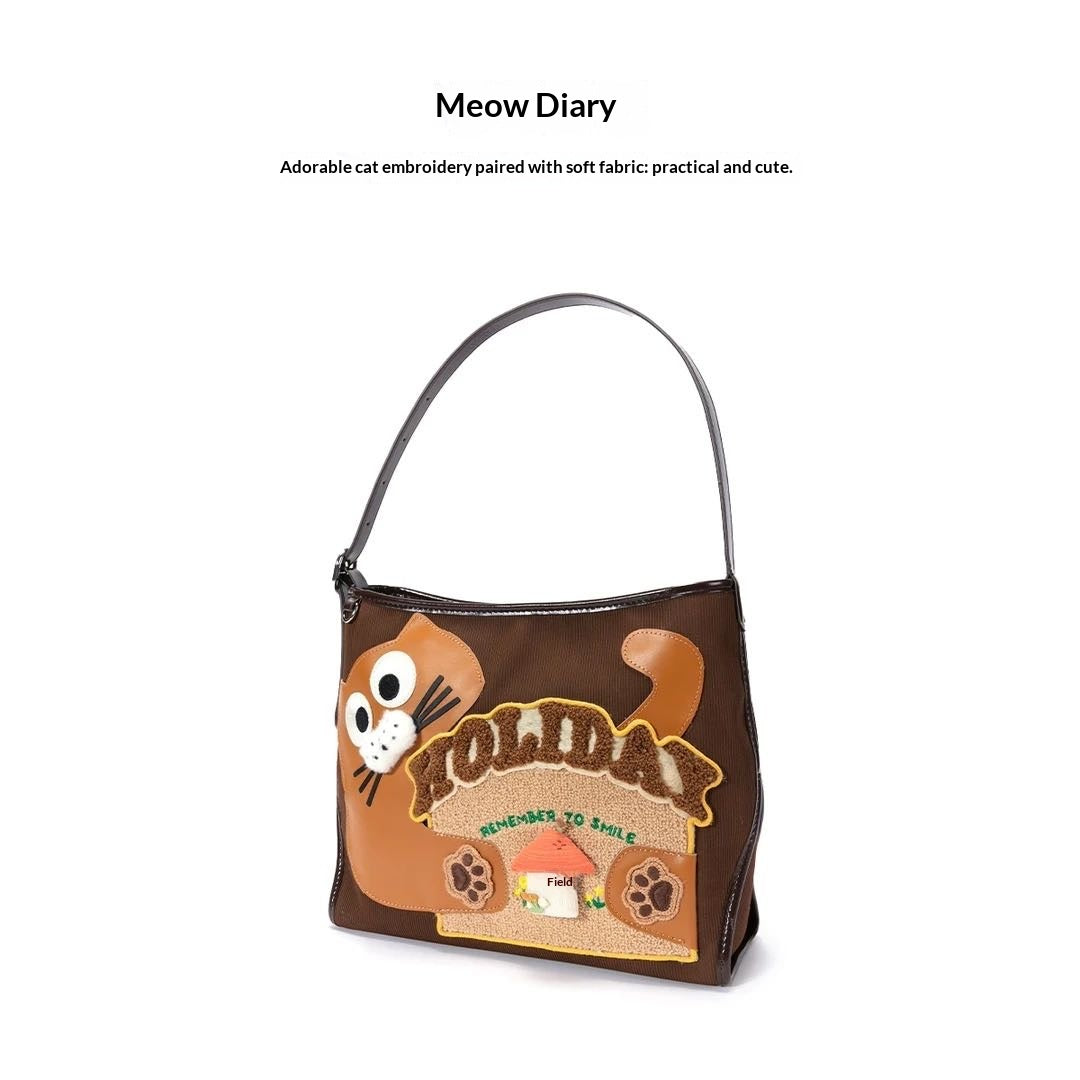 Meow Diary designer original shoulder bag