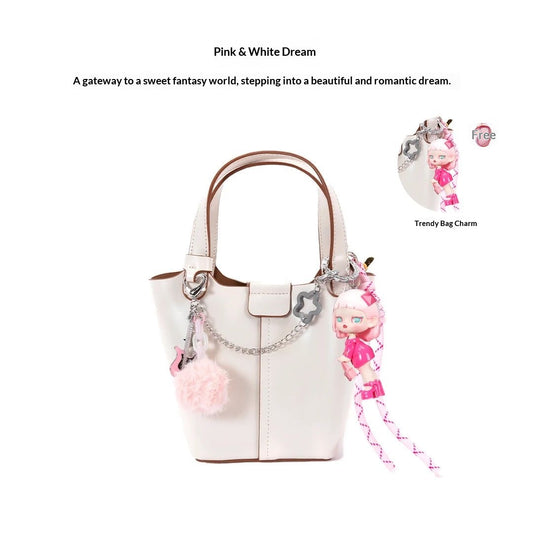 Pink & White Dream designer original handbag \ shoulderbag \ crossbody bag