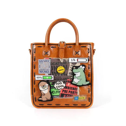 Fighting Godzilla designer original handbag \ shoulder bag \ crossbody bag