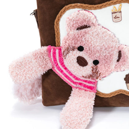 Cute Bear Fun Bites designer original shoulder bag \ handbag \ crossbody bag