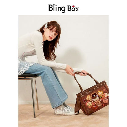 "Cookies that grew up eating cookies." designer original shoulder bag \ handbag \ crossbody bag