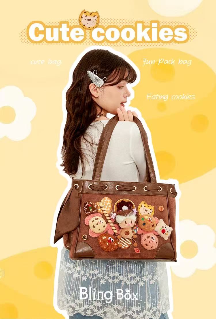 "Cookies that grew up eating cookies." designer original shoulder bag \ handbag \ crossbody bag