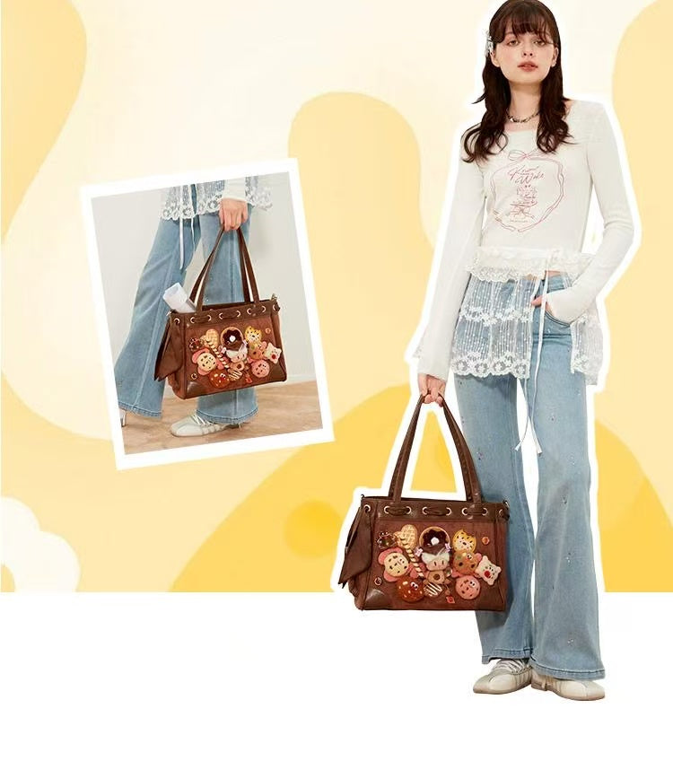 "Cookies that grew up eating cookies." designer original shoulder bag \ handbag \ crossbody bag