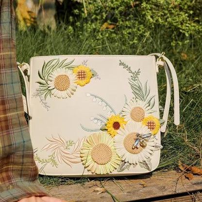 Language of sunflowers designer original shoulder bag \ crossbody bag